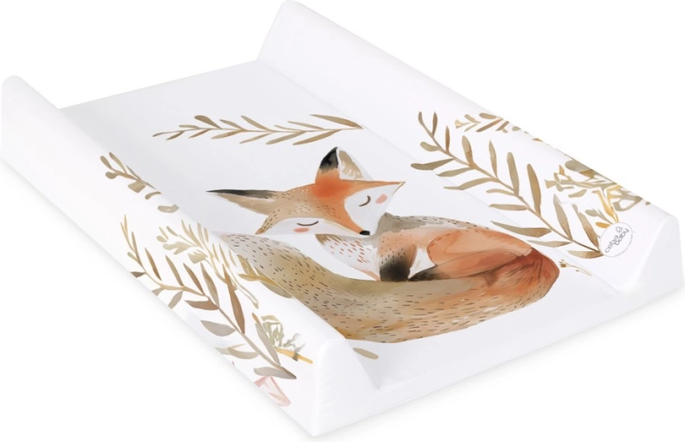 Ceba Baby previjalna podloga s trdo ploščo 50 × 70 cm Basic Red Fox