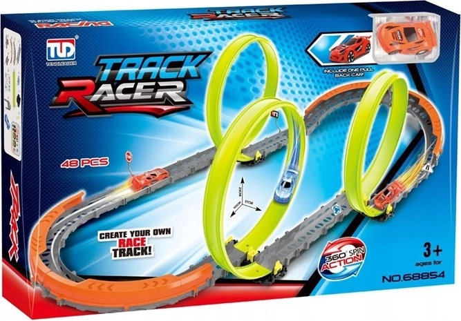 Track Racer dirkalna steza s trojnimi zankami (48 delov)