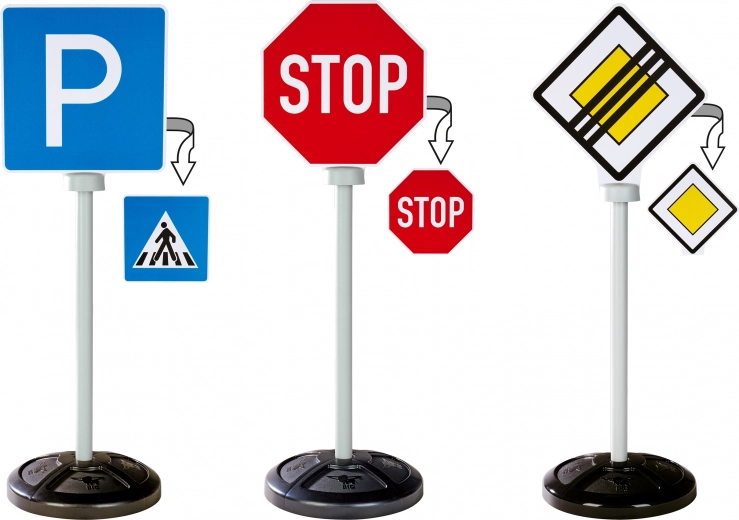 Five important traffic symbols