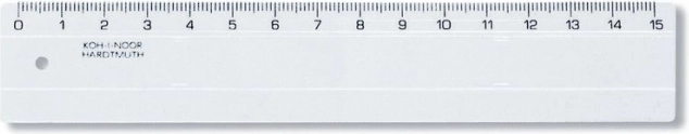 Ravnilo 15 cm prozorno KOH-I-NOOR