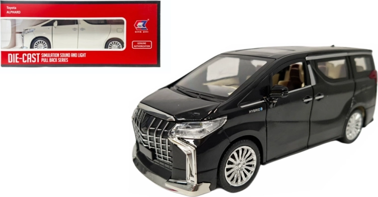 Toyota Alphard 1:24 kovinski model z lučjo in zvokom