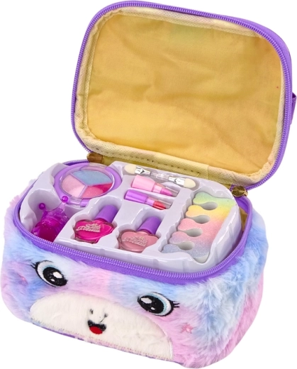 Adorable plush pouch with a unicorn motif