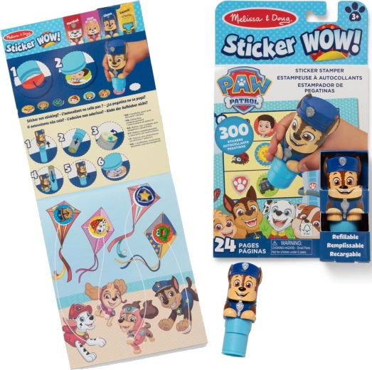 Melissa & Doug Sticker wow! Paw Patrol Chase sticker stamp with activity book - 1 piece