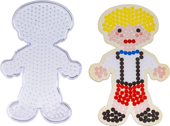 Character-shaped pegboard for precise arranging