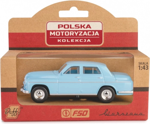 Model avtomobila Warszawa 223 nebeško moder