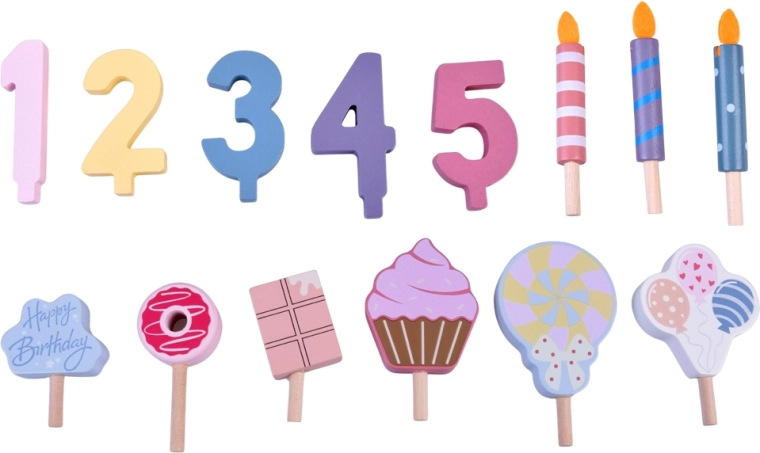 Zamenljive dekoracije in številke 1–5