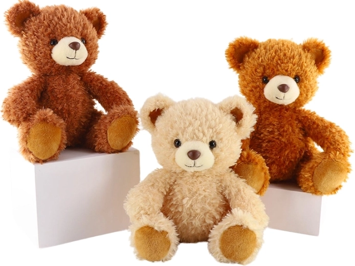 Plišasti beli medvedek 25 cm