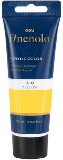 Akrilna barva svetlo rumena 75 ml