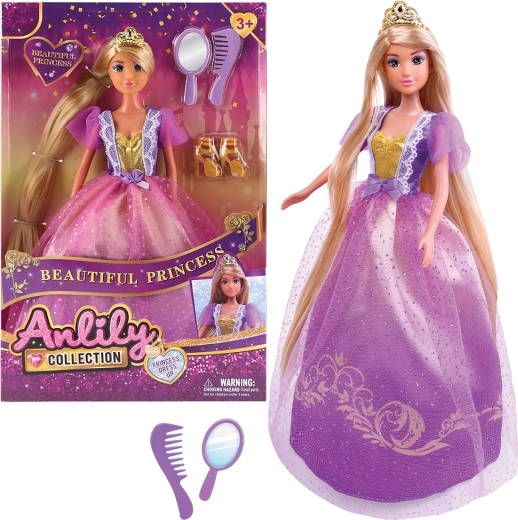 Modna punčka v princeskini obleki 32 cm