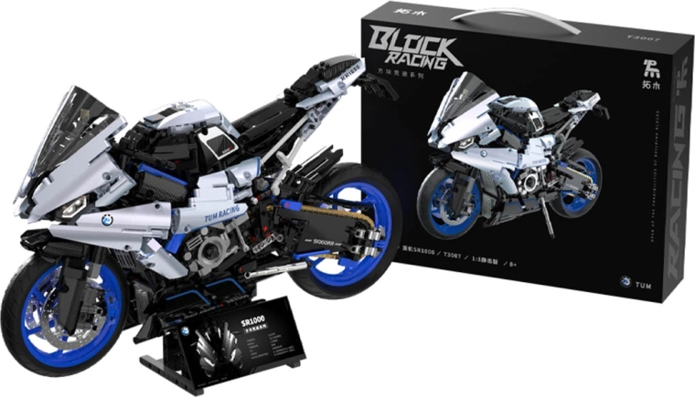 Sports motorcycle construction set – 1988 pieces