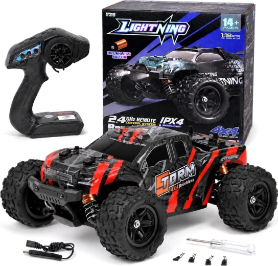Off-road RC buggy 4x4 2.4 GHz with brushless motor, scale 1:18 - 1 piece