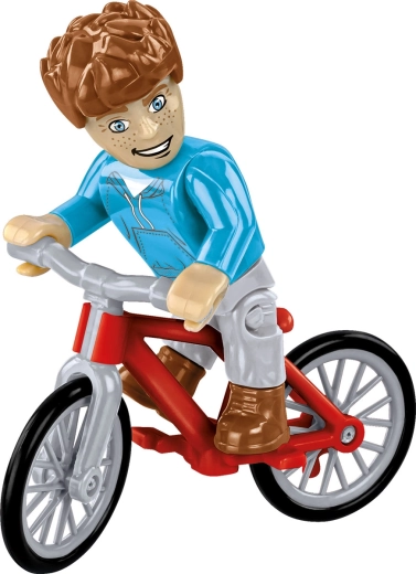 Cyclist figure for play and display