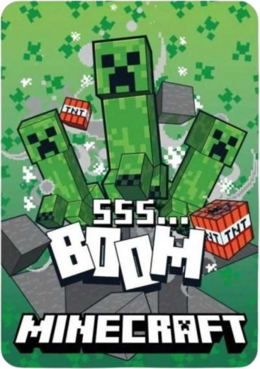 Flis odeja Minecraft - 1 kos
