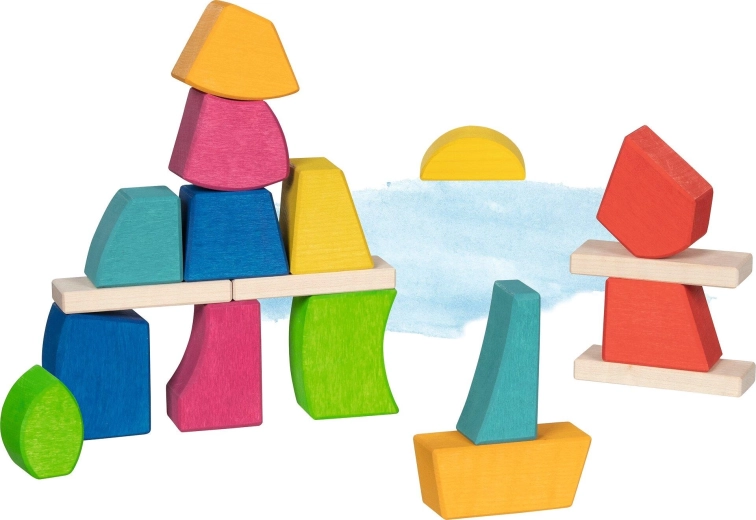 Lesene gradbene kocke Creo goki Evolution (18 delov)
