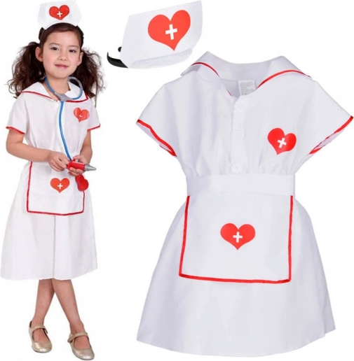 dekliški kostum medicinske sestre L/XL