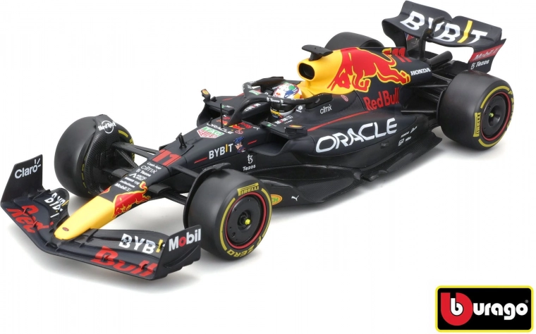 Kovinski model formule F1 ORACLE RED BULL RACING RB18 1:24 s Sergiem Pérezom