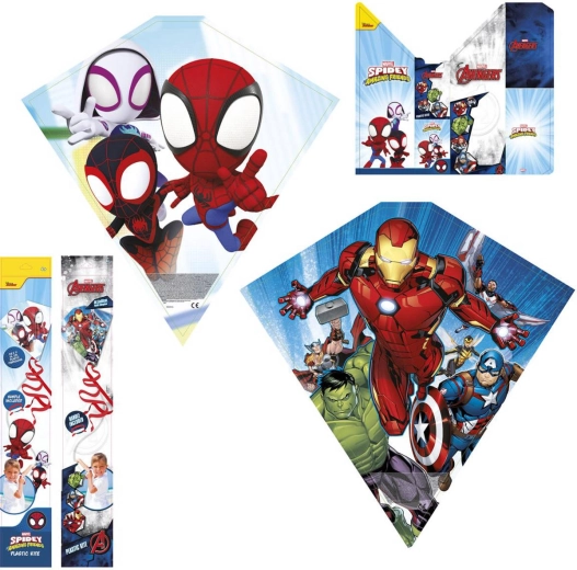 Marvel flying kite Spidey/Avengers 59 × 56 cm - 1 piece