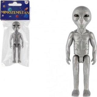 Plastična figura vesoljca 9 cm