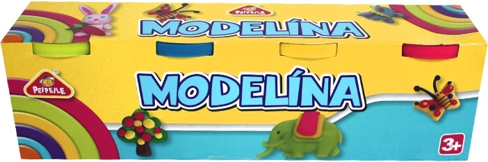 Modelirna masa za ustvarjalno ustvarjanje, 4 barve