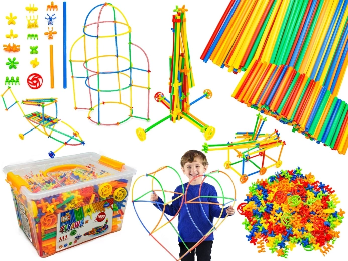 3D Construction Sticks Building Set 1000 Pieces in a Case
