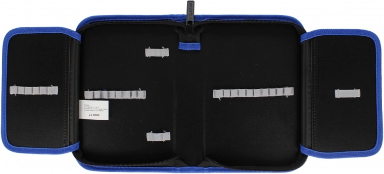 Clear organizer with internal compartments