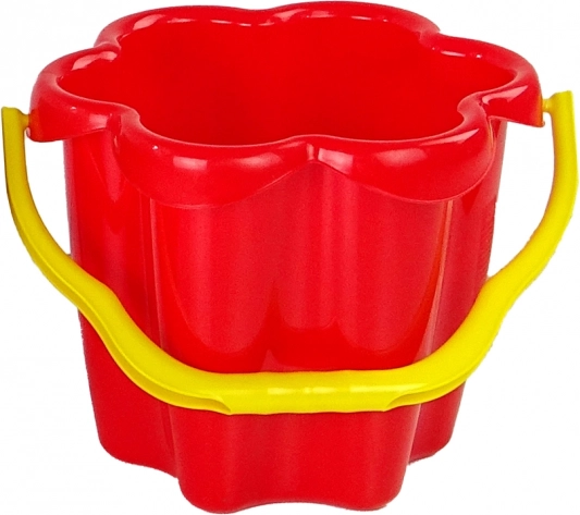 Plastično vedrce Cvetlica za pesek – Rdeče