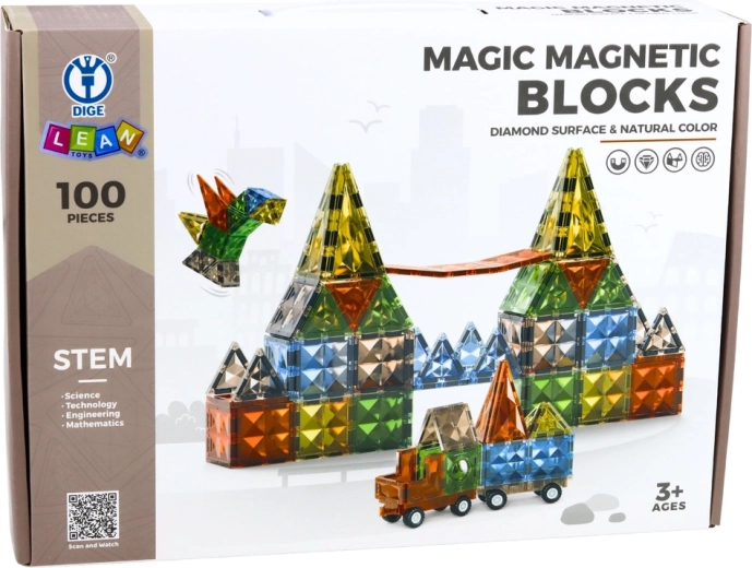 Bogat komplet 100 kosov za male graditelje