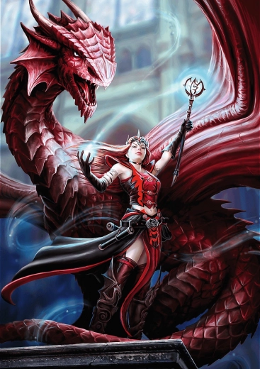 Puzzle TREFL Premium Plus Fantasy: Škrlatni čarovnik 1000 koščkov