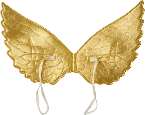 Gold wings with elastic straps