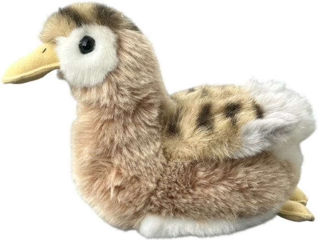 Gray plush duckling 19 cm