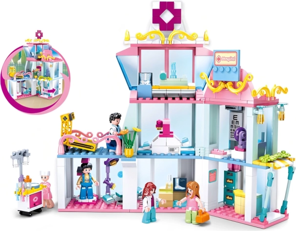 Gradbeni komplet Sluban Girls Dream Bolnišnica