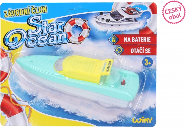 plastični dirkalni čolniček za vodo 18 cm na baterije