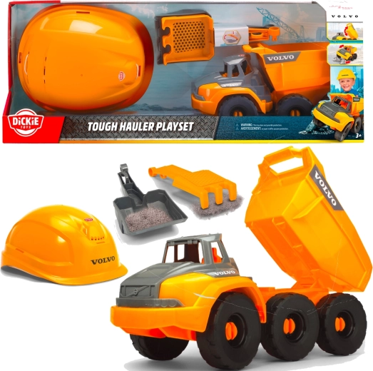 Gradbeni komplet Dickie Toys Volvo s prekucnikom in zaščitno čelado