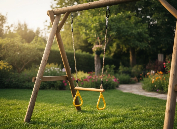 Močna lesena bradlja za naraven oprijem