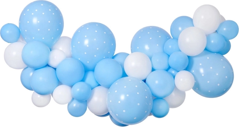 Girlanda iz balonov Gemar DIY baby blue