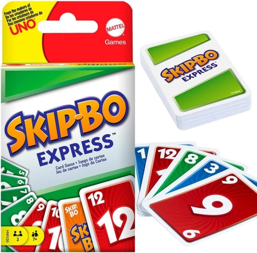 Mattel Skip-Bo Express – hitra strateška kartaška igra