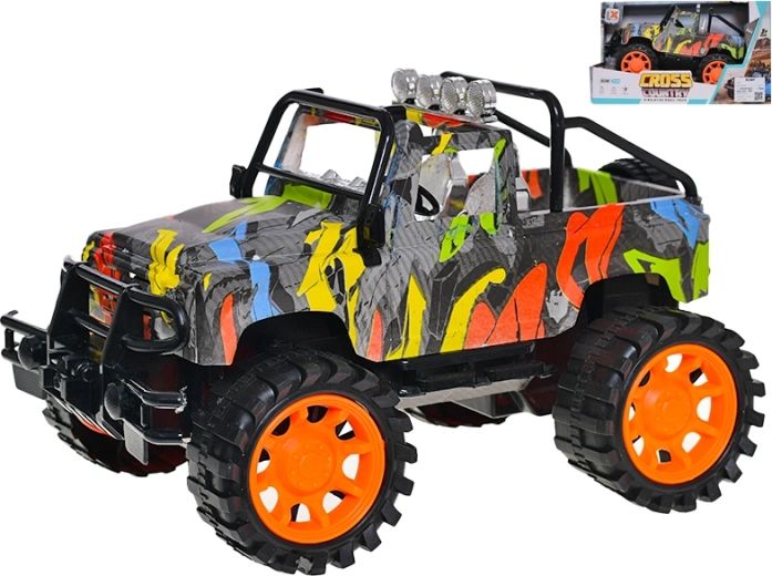 Jeep Graffiti 1:14 plastični terenski model s vztrajnikom