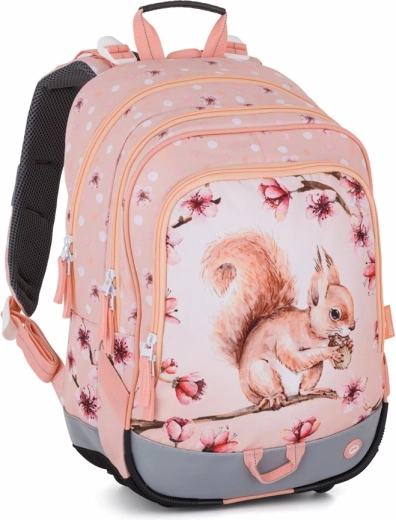 Bagmaster Alfa 26 school three-compartment backpack – squirrel