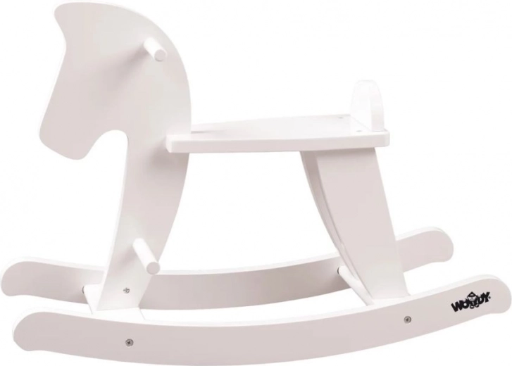 Leseni gugalni konjiček – bel