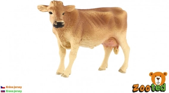 Realistični model krave Jersey iz plastike 13 cm