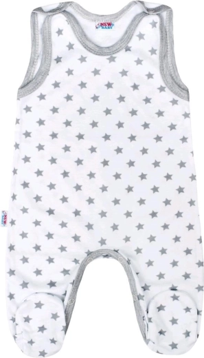 New Baby Classic II baby romper suit grey with stars 86 (12–18 m)