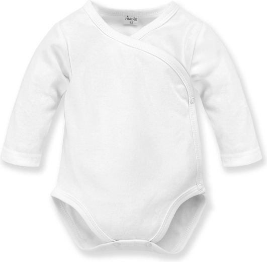 Pinokio wrap bodysuit with long sleeves Lovely Day white