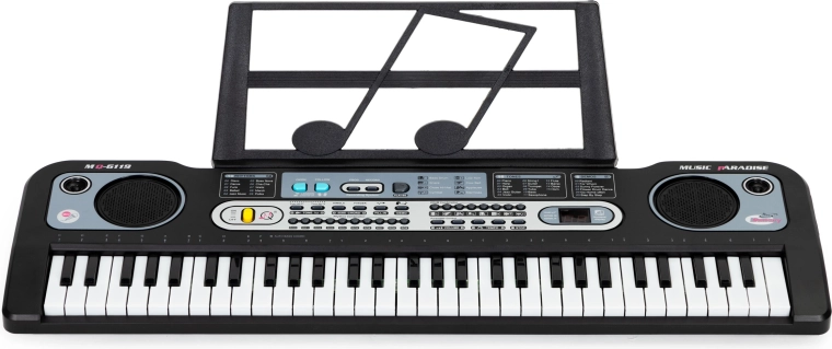 Rich selection of rhythms, tones, and effects
