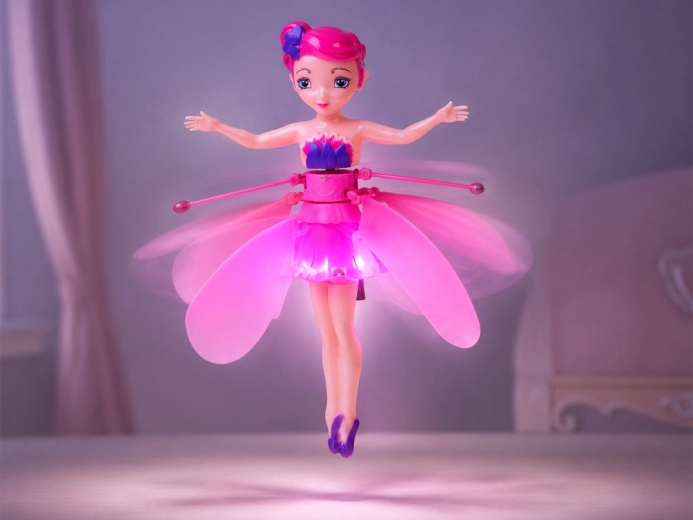 Spinning wings and LED light
