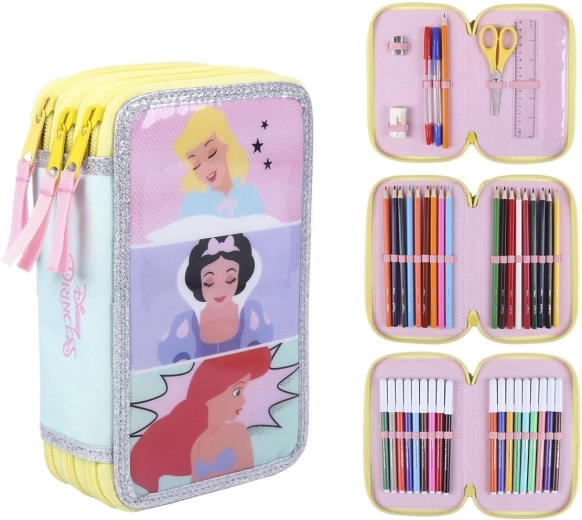 Opremljena trietažna peresnica Disney Princeske
