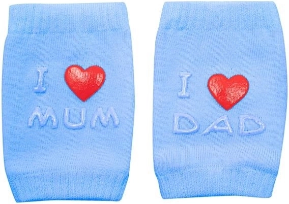 Otroški ščitniki za kolena z ABS I Love Mum & Dad – modri