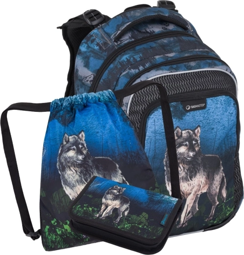 Bagmaster Lumi 24 F school set for first graders – wolf
