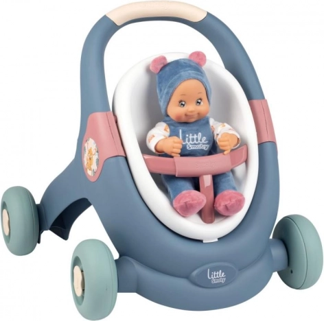 Hodulja 3 v 1 z punčko Little Smoby