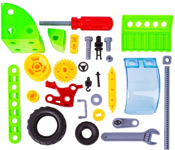 Screwing and assembly: tools and fasteners included in the package