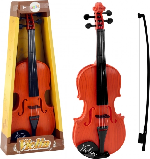 Otroške violine z rjavim lokom